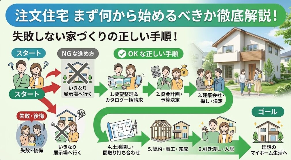 注文住宅 まず何から始めるべきか徹底解説!失敗しない家づくりの正しい 