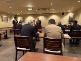 「海人」、沼津東高野球部OB会総会、中川会長、服部副会長、焼き鳥、刺身、天婦羅、ステーキ、蕎麦、デザート、峰高部長、MIYAKO、焼きドーナッツ、あけび、サービスショット!
