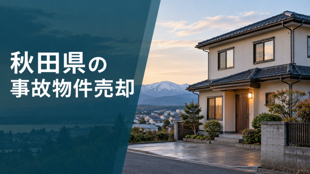 秋田県の事故物件売却のアイキャッチ画像