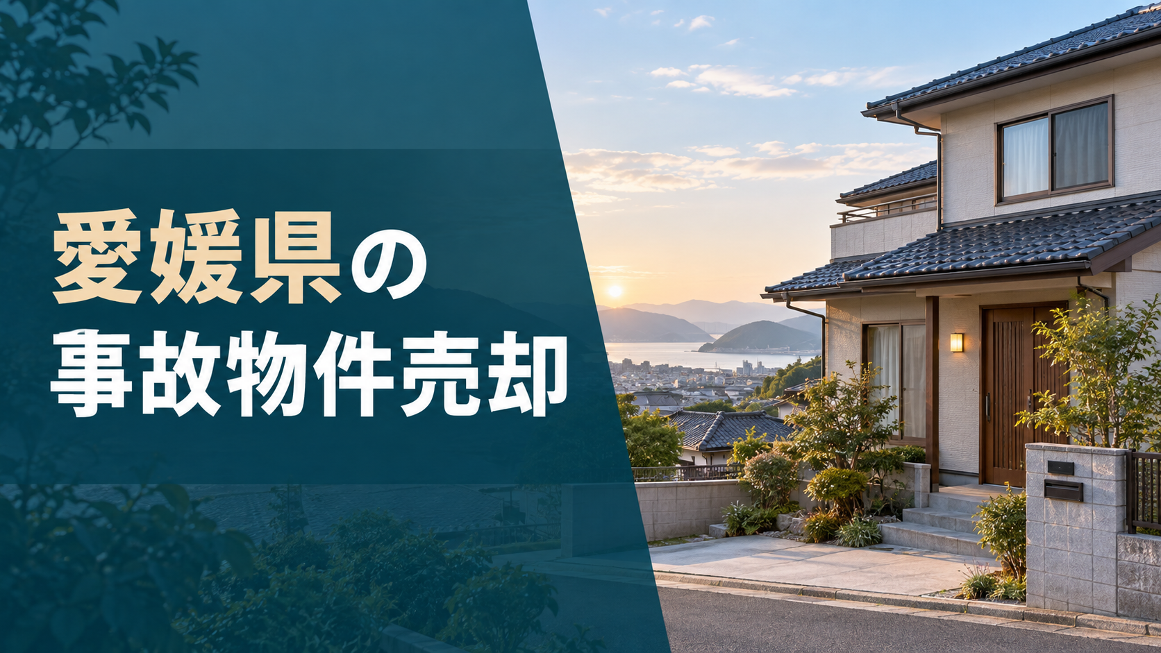 愛媛県の事故物件売却のアイキャッチ画像