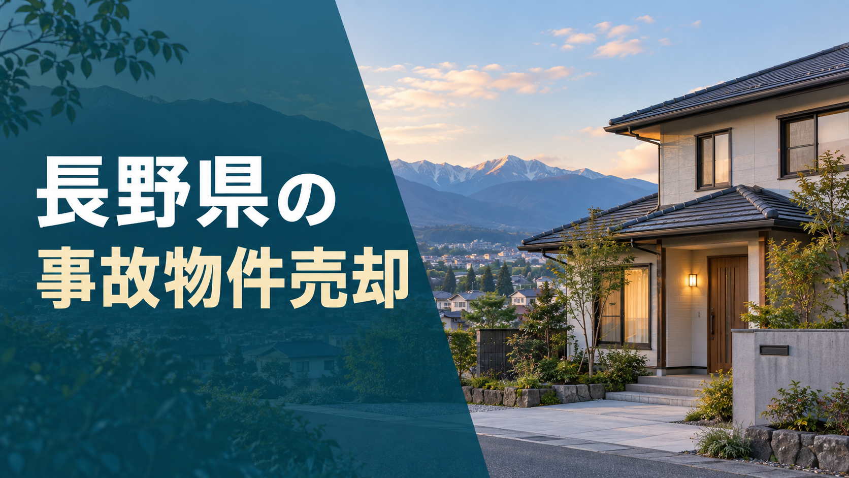 長野県の事故物件売却のアイキャッチ画像