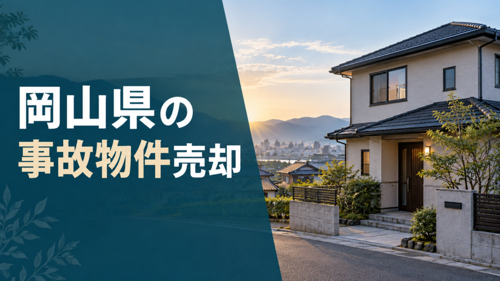 岡山県の事故物件売却のアイキャッチ画像