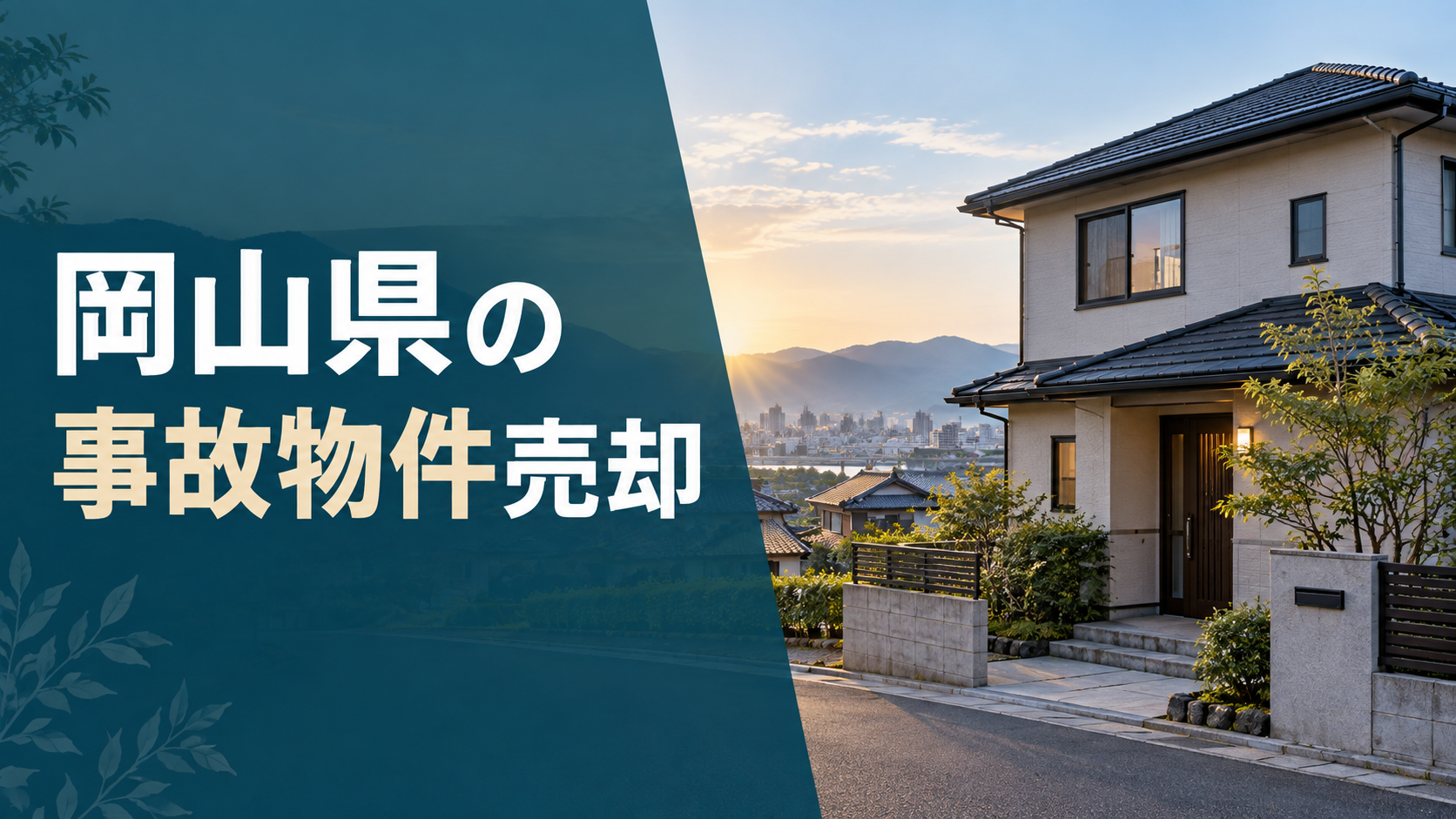 岡山県の事故物件売却のアイキャッチ画像