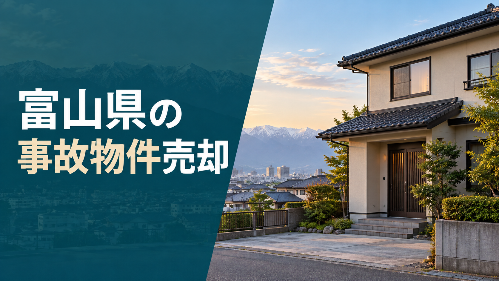 富山県の事故物件売却のアイキャッチ画像